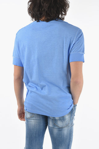 Crew-Neck TWISTED IBRA FI T-Shirt With Side Print