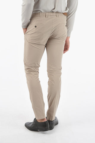 CC COLLECTION Stretch Cotton Single-Pleat Pants