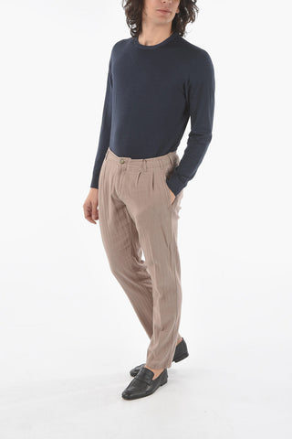ID plain herringbone TEX jetted pocket Pants