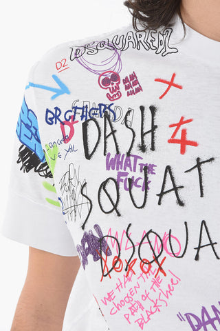 Crew-Neck TWISTED IBRA FI T-Shirt With Side Print