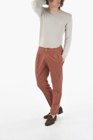 ID double pleat belt loops trousers