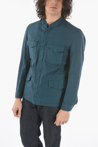 CC COLLECTION Utility Jacket RESCA Cotton Twill with Concealed Buttoning