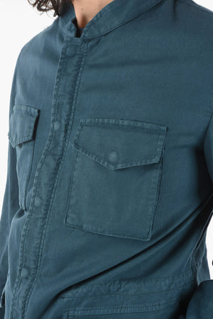 CC COLLECTION Utility-Jacke RESCA aus Baumwoll-Twill mit verdeckter Knopfleiste