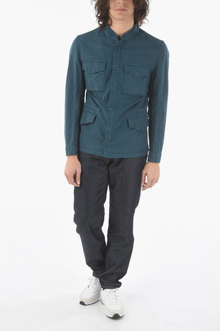 CC COLLECTION Utility Jacket RESCA Cotton Twill with Concealed Buttoning