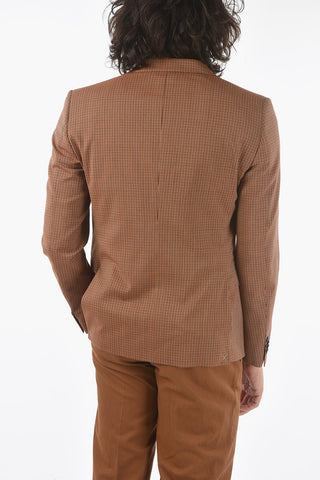 CC COLLECTION checked virgin wool RESET 2-button blazer