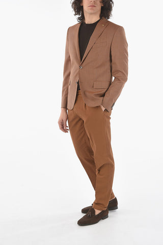 CC COLLECTION checked virgin wool RESET 2-button blazer