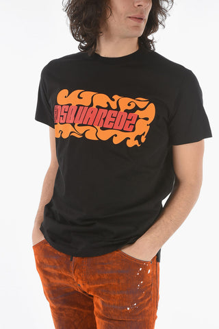 Printed CIGARETTE FIT T-Shirt