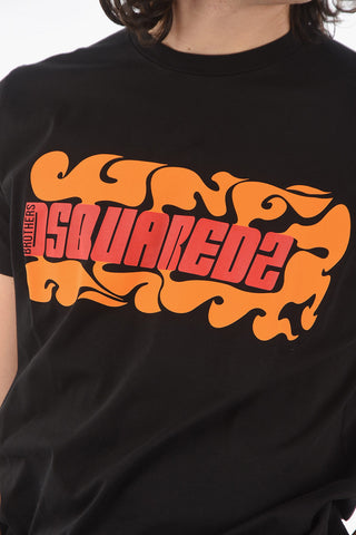 Printed CIGARETTE FIT T-Shirt