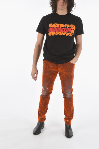 Printed CIGARETTE FIT T-Shirt