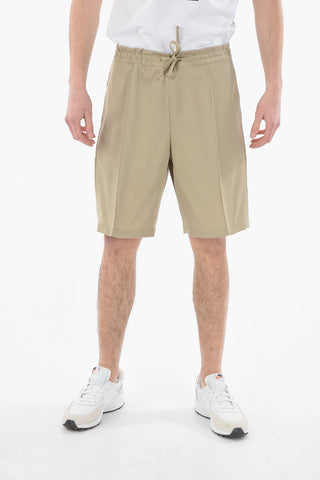 ID Virgin Wool 3 Pockets Shorts with Drawstring on The Waist