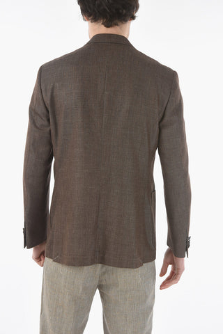 side vents peak lapel ACADEMY SOFT double-breasted blazer