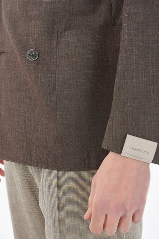 side vents peak lapel ACADEMY SOFT double-breasted blazer