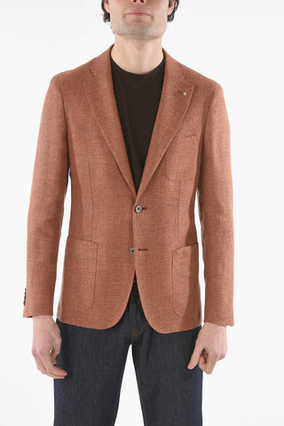 CC COLLECTION virgin wool and flax REWARD 2-button blazer