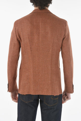 CC COLLECTION virgin wool and flax REWARD 2-button blazer