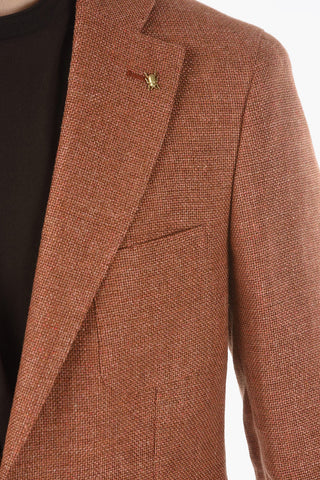 CC COLLECTION virgin wool and flax REWARD 2-button blazer