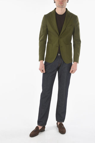 CC COLLECTION side vents notch lapel 2-button blazer