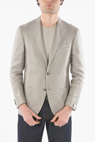 flax and silk ACADEMY SOFT 2-button blazer