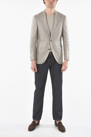 flax and silk ACADEMY SOFT 2-button blazer