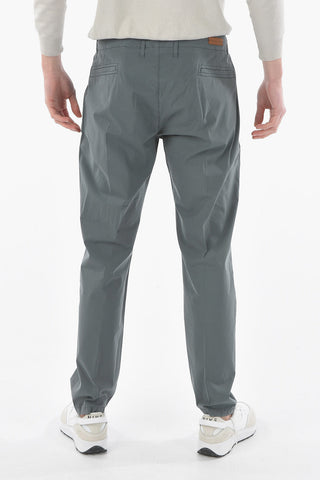ID Cotton Stretch HUANTED Double pleated Pants