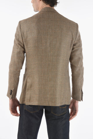 district check ACADEMY SOFT notch lapel patch pocket 2-button blazer