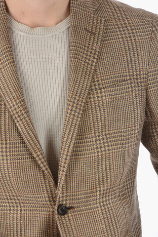 district check ACADEMY SOFT notch lapel patch pocket 2-button blazer