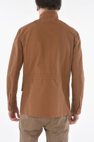 Cotton Blend WALT Utility Jacket with Hidden Closure