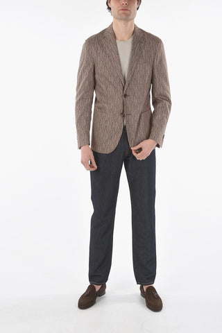 ID side vents notch lapel 2-button blazer