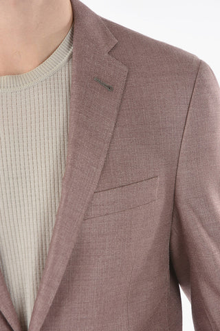 silk and virgin wool side vents notch lapel GATE 2-button blazer