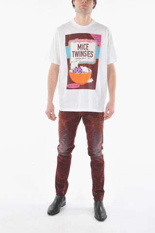 Printed SLOUCH FIT T-shirt