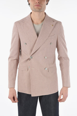 CC COLLECTION Giacca Doppiopetto a Quadri Gingham