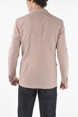 CC COLLECTION Giacca Doppiopetto a Quadri Gingham