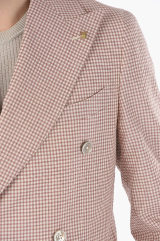 CC COLLECTION Giacca Doppiopetto a Quadri Gingham