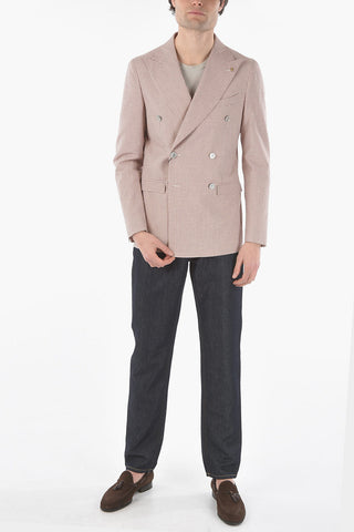 CC COLLECTION Giacca Doppiopetto a Quadri Gingham