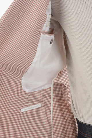 CC COLLECTION Giacca Doppiopetto a Quadri Gingham