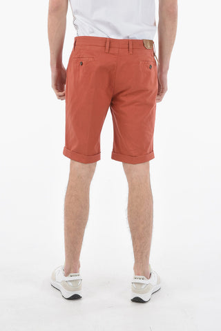 CC COLLECTION Shorts a una Pince in Cotone Stretch 