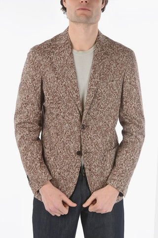 ID cotton and silk side vents notch lapel IDENTITY 2-button blazer
