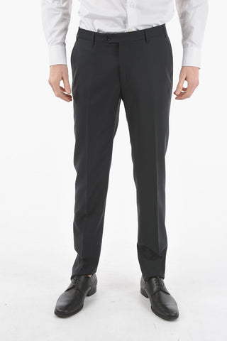 virgin wool center vent shawl lapel CERIM.ACADEMY 3 piece waistcoat suit