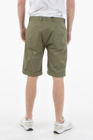 CC COLLECTION Single Pleat Stretch Cotton RESET Shorts