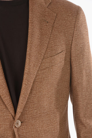 silk side vents notch lapel GATE 2-button blazer