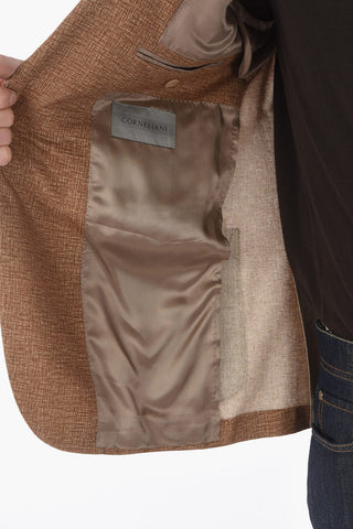 silk side vents notch lapel GATE 2-button blazer