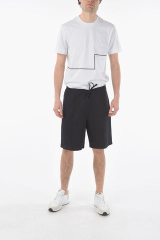 ID Virgin Wool 3 Pockets Shorts with Drawstring on The Waist