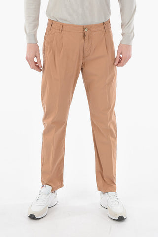 ID Cotton Stretch HUANTED Double pleated Pants