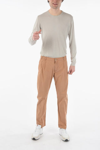 ID Cotton Stretch HUANTED Double pleated Pants