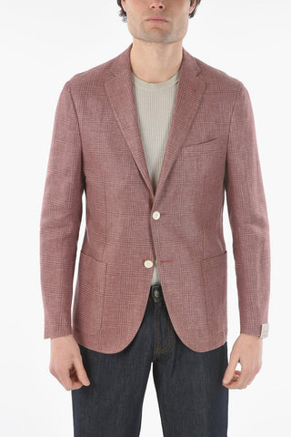 virgin wool and flax GATE patch pocket blazer
