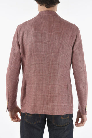 virgin wool and flax GATE patch pocket blazer