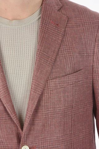 virgin wool and flax GATE patch pocket blazer