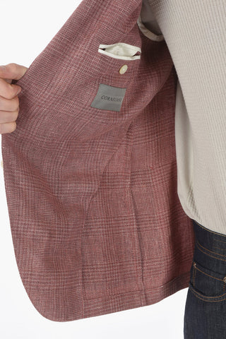virgin wool and flax GATE patch pocket blazer
