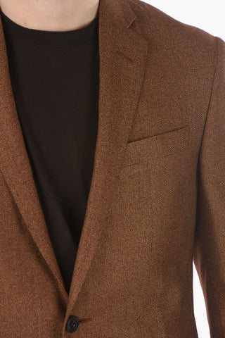 silk and virgin wool ACADEMY SOFT side vents 2-button blazer