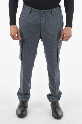LIGHT Hopsack Trousers with Flap Pocket