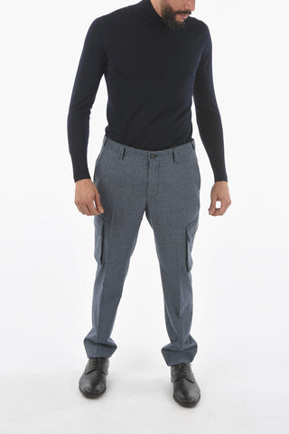 LIGHT Hopsack Trousers with Flap Pocket